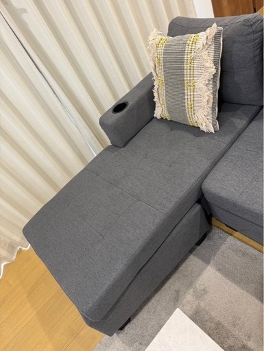 ドタキャンにより最終値下げ！3人がけソファオットマン付き