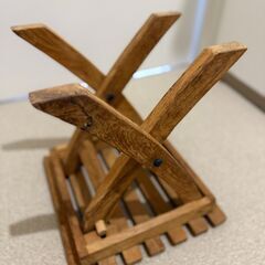 希少！ヴィンテージ折り畳みスツール（椅子、未使用）の画像