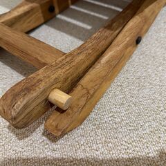 希少！ヴィンテージ折り畳みスツール（椅子、未使用）の画像