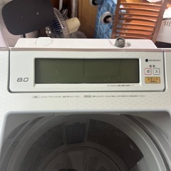 【ハイスペック・ハイグレード✨】Panasonic NA-JFA801S 洗濯機 8kg インバーター搭載 ステンレス槽 自動槽洗浄の画像