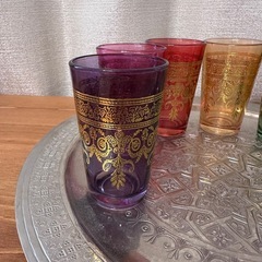 モロッコ土産　ティーセットの画像