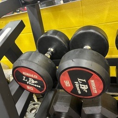 中古　ラバーダンベル　30kg 2個の画像