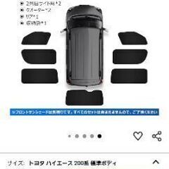 ハイエース200　日除け新品の画像