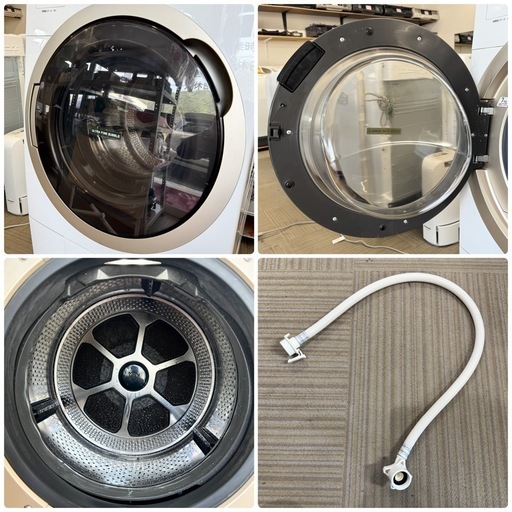 【超美品‼️】東芝 2018年製 11.0/7.0kgドラム式洗濯乾燥機 洗濯機 ザブーン ヒートポンプ乾燥 ウルトラファインバブル洗浄 グランホワイト♪