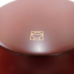 漆器　山田平安堂　ペア寿恵広小鉢　古代朱の画像