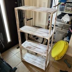 使いまわし自由の木製シェルフ