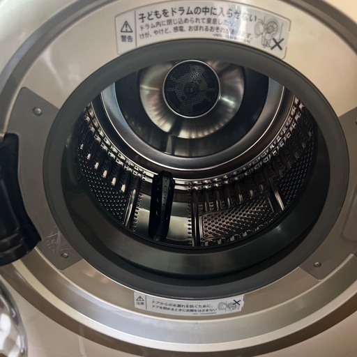 【美品】SHARP ES-ZP1-NL ドラム式洗濯乾燥機 洗濯10kg 乾燥6kg プラズマクラスター