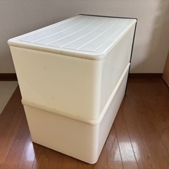 衣装ケース2個セット 大型 幅41cm 高さ29cm 奥行71cm の画像