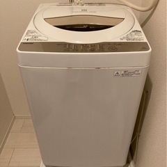 【美品】TOSHIBA 単身用洗濯機　5kg の画像