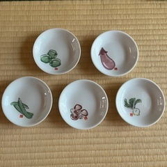 【新品】小皿5枚セット｜野菜5種