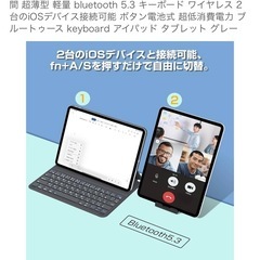 【新品未使用】iPad A16 11世代/10世代 キーボード付きケースの画像