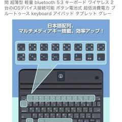 【新品未使用】iPad A16 11世代/10世代 キーボード付きケースの画像