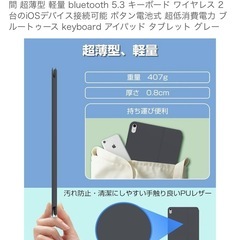 【新品未使用】iPad A16 11世代/10世代 キーボード付きケースの画像