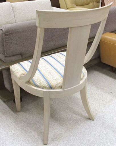 ETHAN ALLEN ダイニングチェア① イーセンアーレン 1脚 ホワイト系 木製椅子 札幌市北区屯田