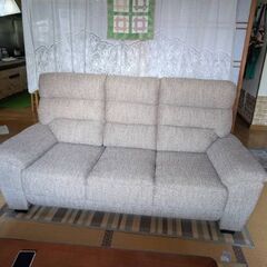 ●(美品)桜木家具 オーダーメイドソファ(3人掛け)の画像