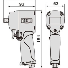 【新品未使用、未開封】TONE エアーインパクトレンチ の画像