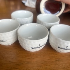 レア!！徳利➕お猪口5個セット　ゴルフの画像