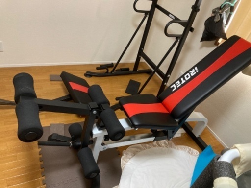 【値引き対応可能】懸垂バー、ベンチ台（レッグエクステンション付き）