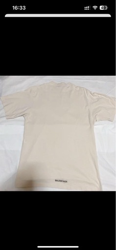 バレンシアガ 22SS 681045 TLVH9 バックロゴエンブロイダリーオーバーサイズTシャツ