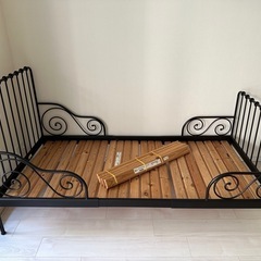 IKEA　MINNEN ミンネン　伸長式ベッドフレームとすのこ 