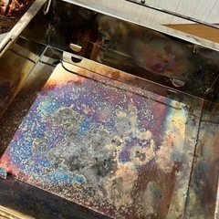 【焚き火台グリル ステンレス製】焼き網付き／バーベキューOKの画像