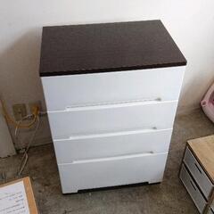 ウッドチェスト　ニトリ　チェスト　3段　中古 NITORI(ニトリ) / タンス/ウッド/WHT/チェスト/3段チェスト