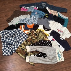 古着！110〜120センチ子ども服21着セット
