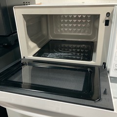 【ジモティー割】ハイアール 2023年製 ヘルツフリー フラット電子レンジ（ID1076）の画像