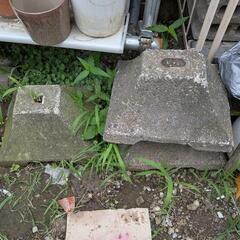 物干し竿の台座・旗立てブロック　コンクリート台の画像