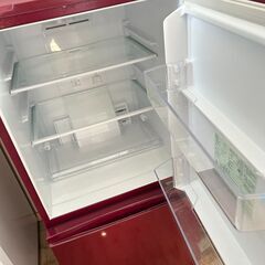 レアなレッドカラー！  苫小牧発 AQUA / アクア ノンフロン冷凍冷蔵庫 AQR-16F 2017年製  USEDの画像