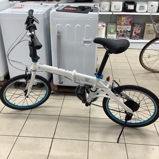 ルノー LIGHT10  折りたたみ自転車  AL-FDB207 美品！ ルノー 「ルノー」LIGHT10 AL-FDB207（ライト10AL-FDB207）20