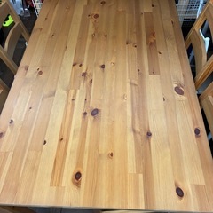 IKEA ダイニングテーブル&チェアーセット　座布団付きの画像