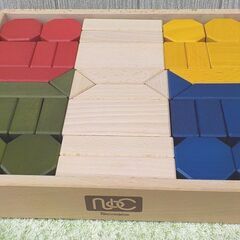 つみき ニチガン 積み木 1.5歳～ U11 知育玩具 38個 カラフル 西岡店の画像