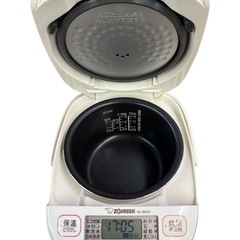 NO.2504【2024年製】美品 ZOJIRUSHI 象印 マイコン炊飯ジャー NL-BE05 3合炊き 家電 中古の画像