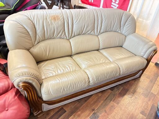 3人掛け イタリアンレザーソファー 【マジカルスケッチ】