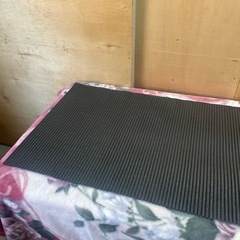 黒 ヨガマット フィットネス 運動 中古品 ダイエット クランプの画像