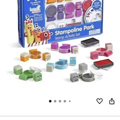number blocks ナンバーブロックス stampoline park stamp activity set スタンプセット の画像