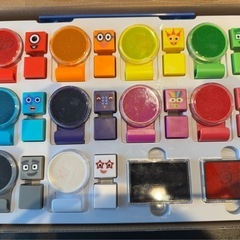 number blocks ナンバーブロックス stampoline park stamp activity set スタンプセット の画像