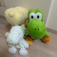 よっしー&スヌーピー2体ぬいぐるみ🧸の画像