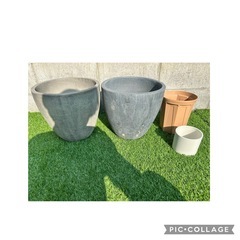 鉢と収納ボックスの画像