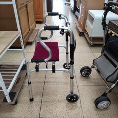 歩行器  座面付き  シニア  介護  福祉用具  グレープ  の画像
