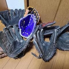 野球 グローブ グラブ 廃材 8個セットの画像