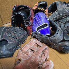 野球 グローブ グラブ 廃材 8個セットの画像