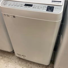 【愛品館江戸川店】保証充実　シャープ　2021年製　5.5kg全自動洗濯乾燥機　ES-TX5E-Sの画像