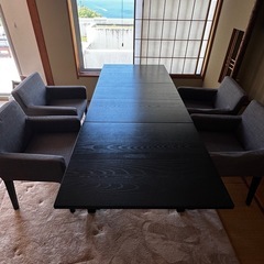 ダイニングテーブル&チェア4脚セットの画像