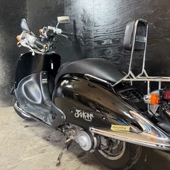 ★支払総額6.2万円★関東圏内即日配送可能！ 全車走行テスト済みです！ ホンダ ジョーカー50 黒 AF42 おしゃれな原付！ 車格大きい50cc！ バックレスト！ 2ストのためオイル注ぎ足すだけ！の画像
