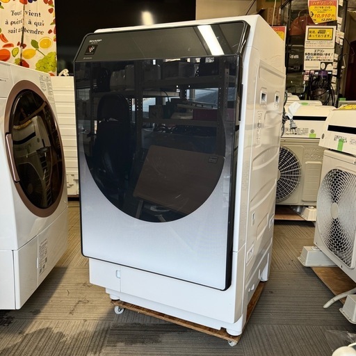 【超美品‼️】シャープ 2022年製 11.0/6.0kgドラム式洗濯乾燥機 洗濯機 洗剤･柔軟剤自動投入 ヒートポンプ乾燥 スマホ遠
