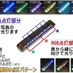🌈 ソーラー充電式　振動感知タイプ LEDセキュリティーランプ　　防犯　警告の画像