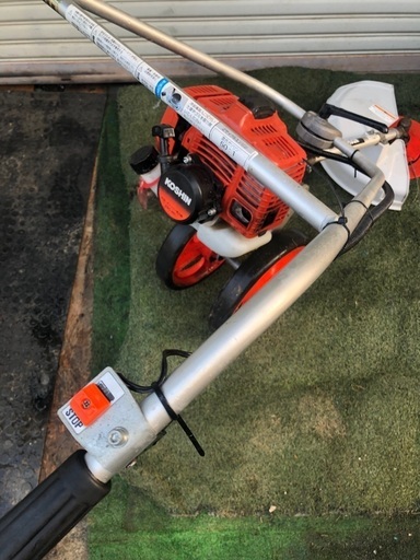 実働　手押し式エンジン草刈機 EBC-26C KOSHIN製2スト自走式ナイロンカッター草刈機