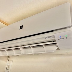  【シャープ製】2019年製 2.5kW エアコン本体＋室外機セット（取り外し済）の画像